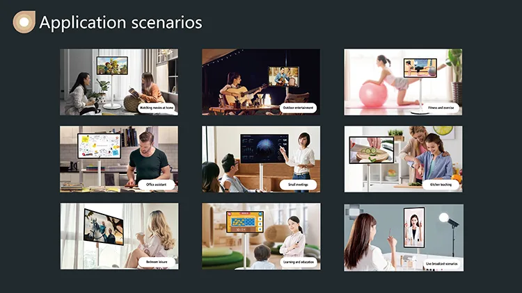 55-inch portable mobile screen